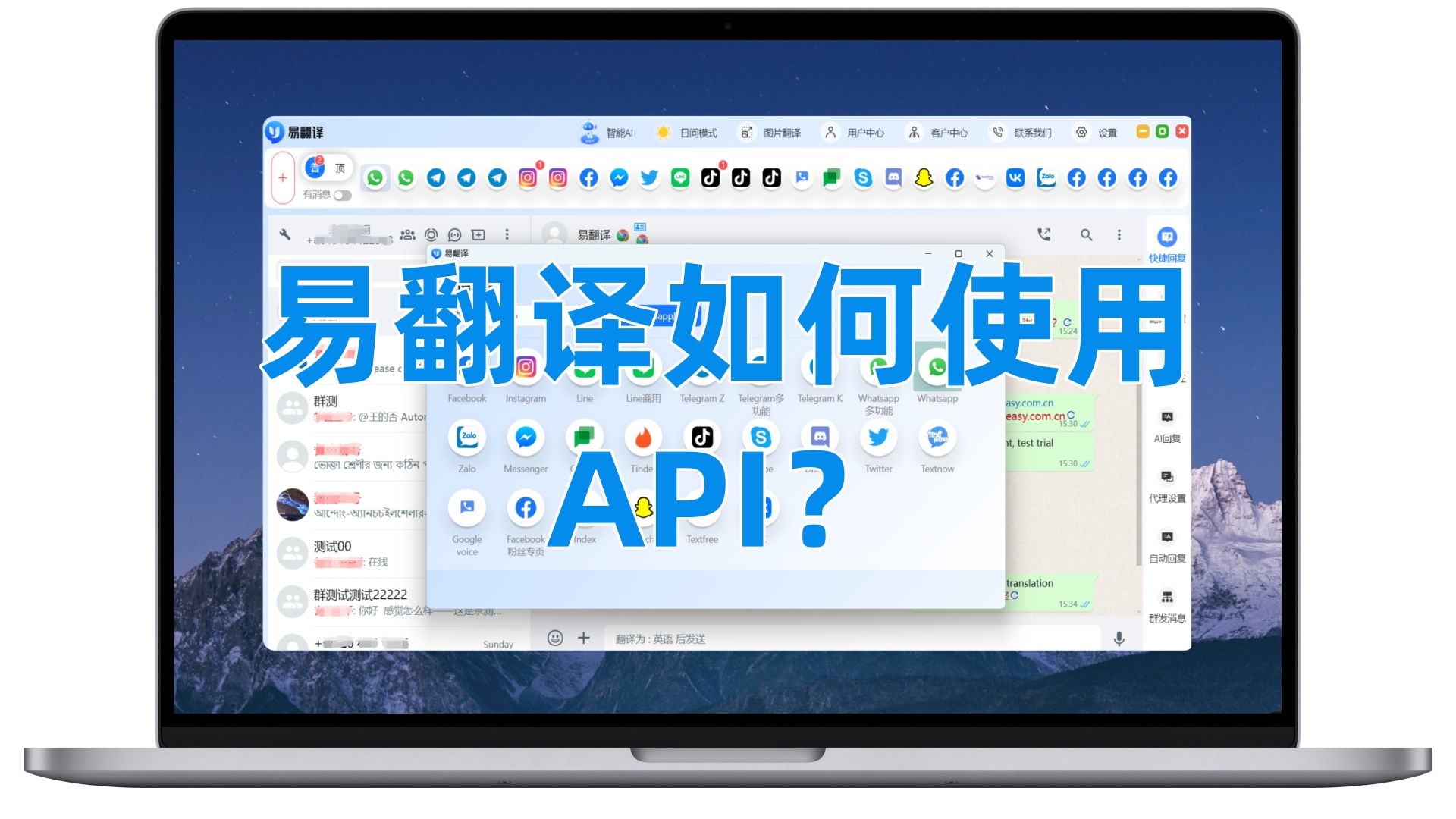 易翻译如何使用API？
