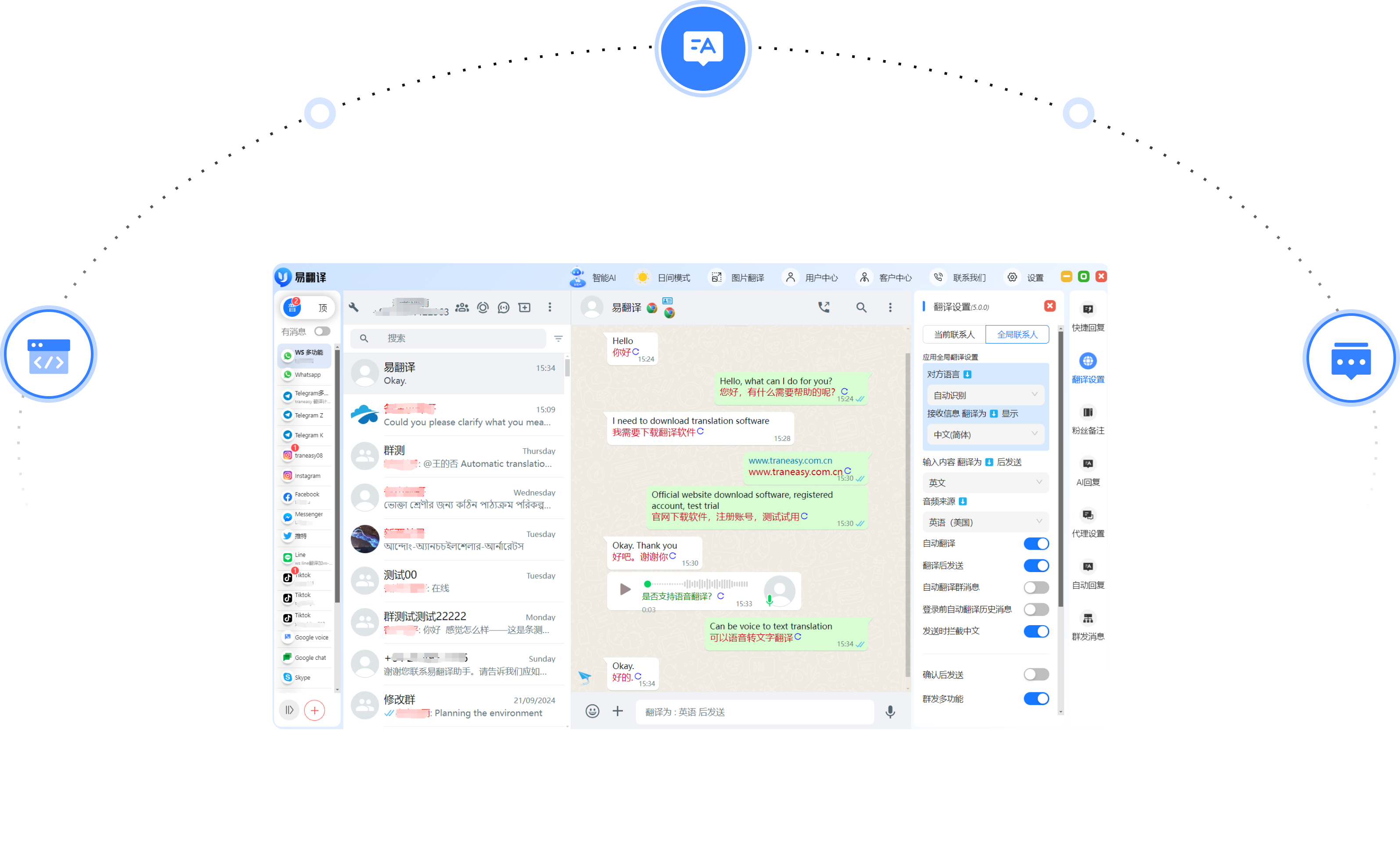 易翻译功能：文本翻译